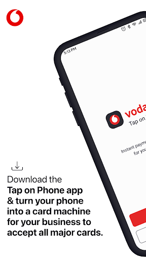 Android application VodaPay Tap on Phone screenshort