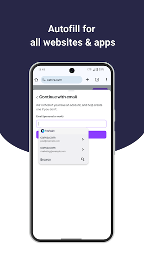 Screenshot of heylogin – Password Manager
