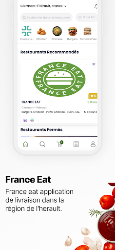 Android application France Eat screenshort
