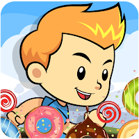 Boy Collecting Donuts
