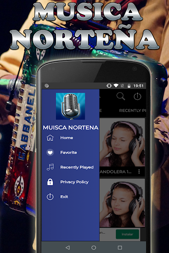 Android application Northern music screenshort