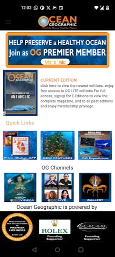 Android application Ocean Geographic screenshort