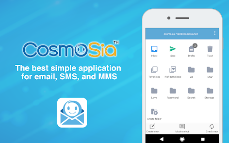 App for Gmail SMS etcuff1aCosmoSia  screenshots 1