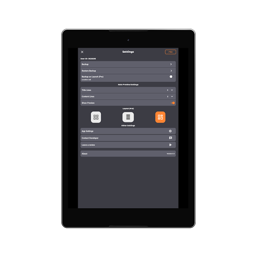 Screenshot of Dark Note - Notes + Grocery