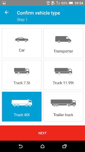 PTV Driver App Screen 3