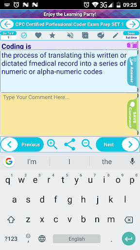 CPC Professional Coder Exam Screen 3