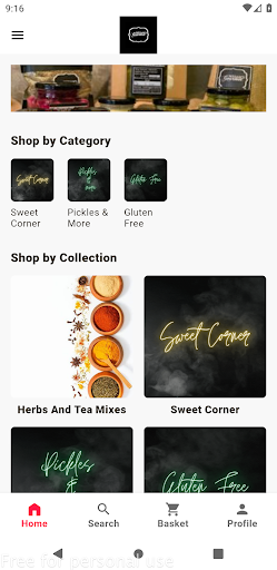 Android application Wesam's Gourmet screenshort