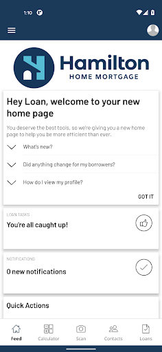 Screenshot of Hamilton Home Mortgage