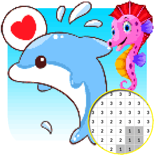 Sea Animals Dolphin And Shark Color By Number Google Play のアプリ