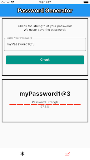 Password Generator++ Screen 2