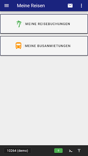 Android application Meine Reisen screenshort
