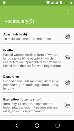 Collect Words Improve Vocabulary