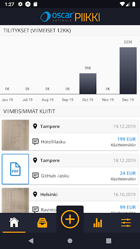 Android application Oscar Piikki screenshort