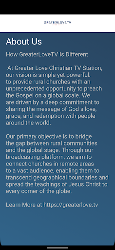 Greater Love TV Screen 2