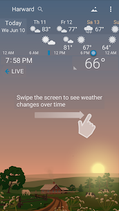 معرفة الطقس مباشرة YoWindow Weather بنسخة برو غير محدود 3