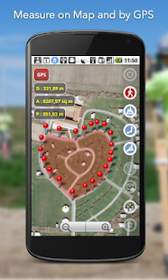 Planimeter - GPS area measure Captura de pantalla