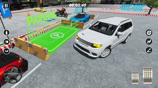 現実的なジープ駐車場シム