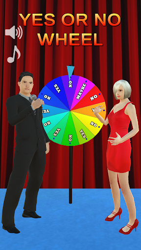 Android application YES or NO wheel - spin to deci screenshort