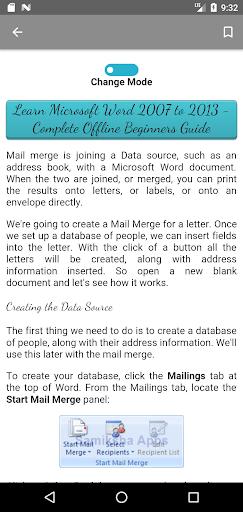 Learn MS Word Screen 3