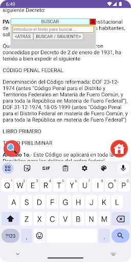 Código Penal Federal de México Screen 2