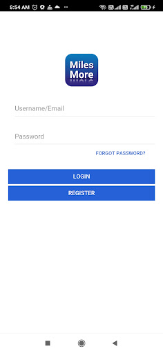 Android application Miles More screenshort