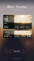 screenshot of Blur Scene GO Weather Widget