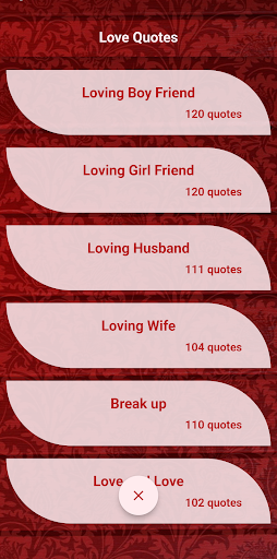 Android application Quotes - Love & Motivational screenshort
