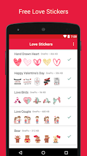 Love Stickers for Whatsapp - WAStickerApps 1.0.3 APK screenshots 1
