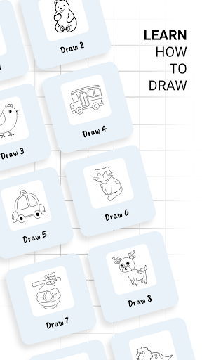 Android application Learn To Draw & Color By Steps screenshort
