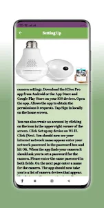 Wifi Panorama Camera Guide App