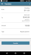 Приложение neighbors. Screenshot mobile Banking. Clearview FCU External account.