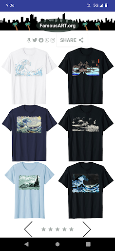 Famous Art T-Shirt Shop Screen 3