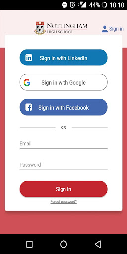 Nottingham High Connect Screen 2