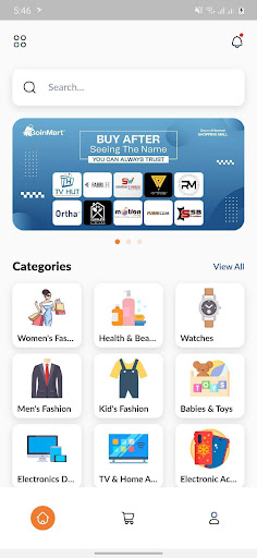 Android application Goinmart Online Shopping screenshort