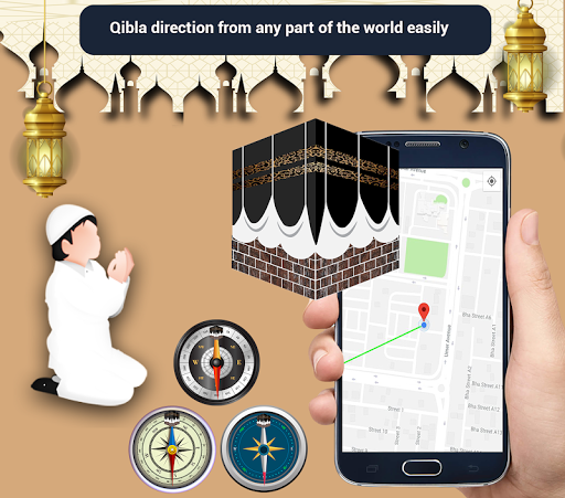 Al Qibla Locator and Prayer Ti Screenshot 2 - AppWisp.com