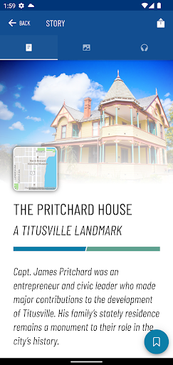 Screenshot of Explore Historic Titusville FL