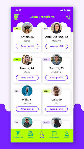 Android application Frendie screenshort