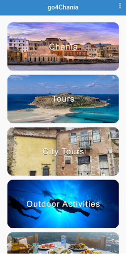 Android application go4Chania screenshort