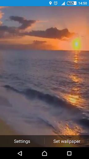 Android application Sunset Beach Live Wallpaper screenshort