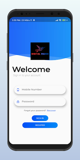 Android application Digital Mandi screenshort
