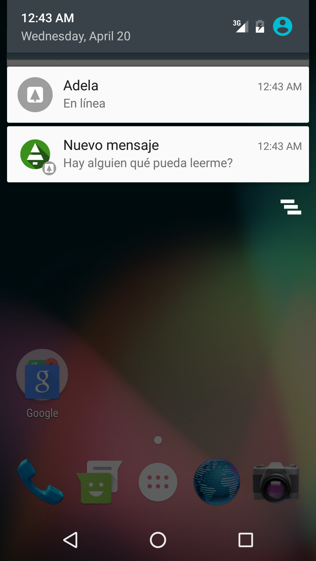 Android application Adela screenshort