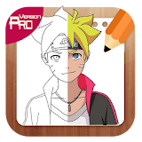 How to draw Boruto characters Step by step icon