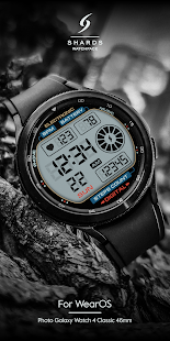 SH001 tarcza zegarka, zrzut ekranu zegarka WearOS