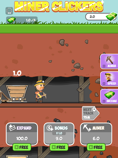 Miner Clickers Gold and Gem