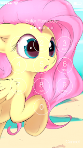 Kawaii Pony Chibi Pink Cute Teen Screen Lock Apk Download 2