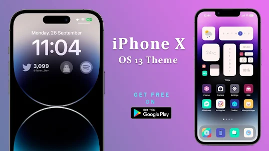 iPhone X Launcher OS 13 Theme