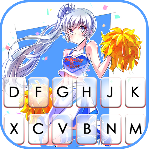Cute Cheerleader Keyboard Them logo