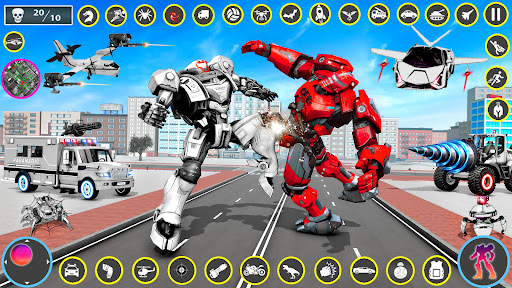 Android application Ambulance Robot Transform Game screenshort