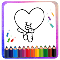 Coloring Bt21 For kids