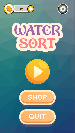 Android application WATER SORT screenshort